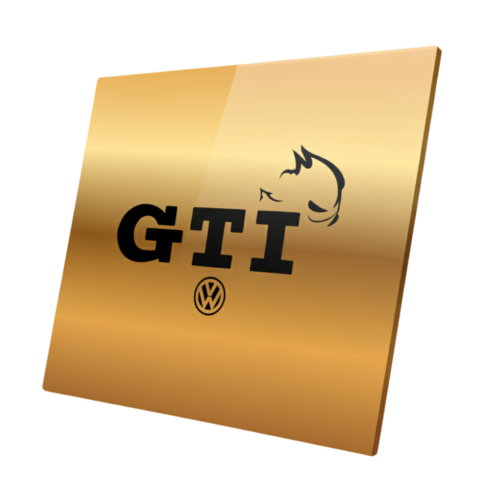 Plaque aluminium Volkswagen / GTI or