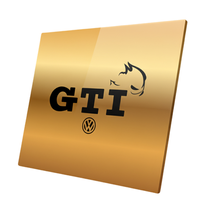 Plaque aluminium Volkswagen / GTI or