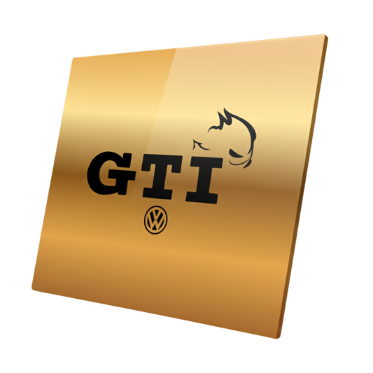Plaque aluminium Volkswagen / GTI or