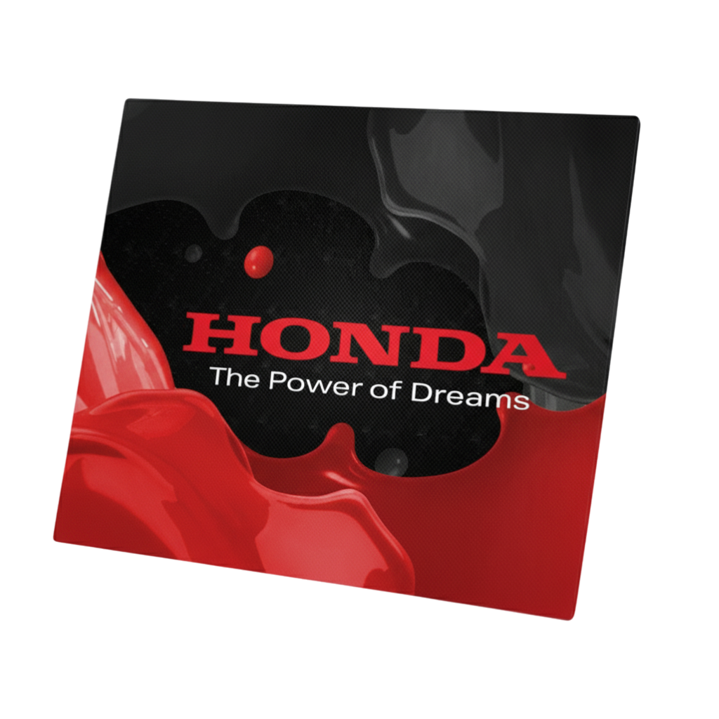 Plaque aluminium Honda / The power of dreams