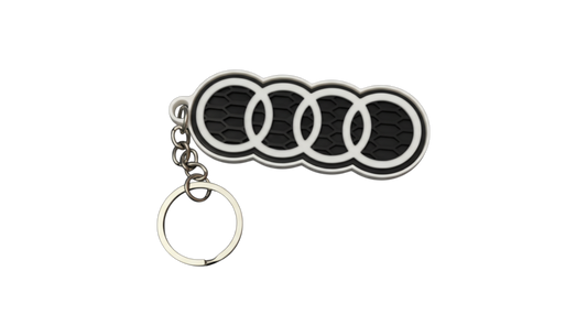 Porte-clé Audi / 4 anneaux nid d'abeille
