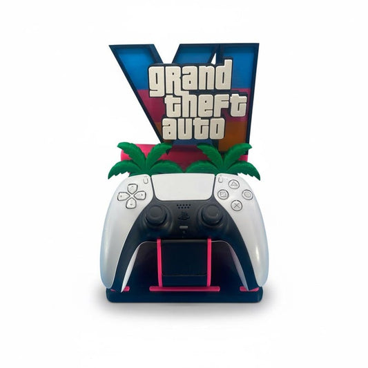 Support Manette PS5 Xbox GTA 6 Vice City - vue principale